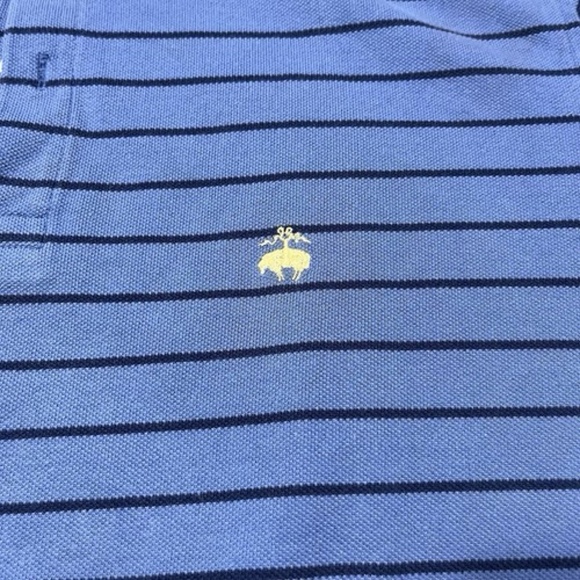 Brooks Brothers Performance Polo Shirt Striped Multicolor Slim Fit Size Medium - Picture 3 of 12